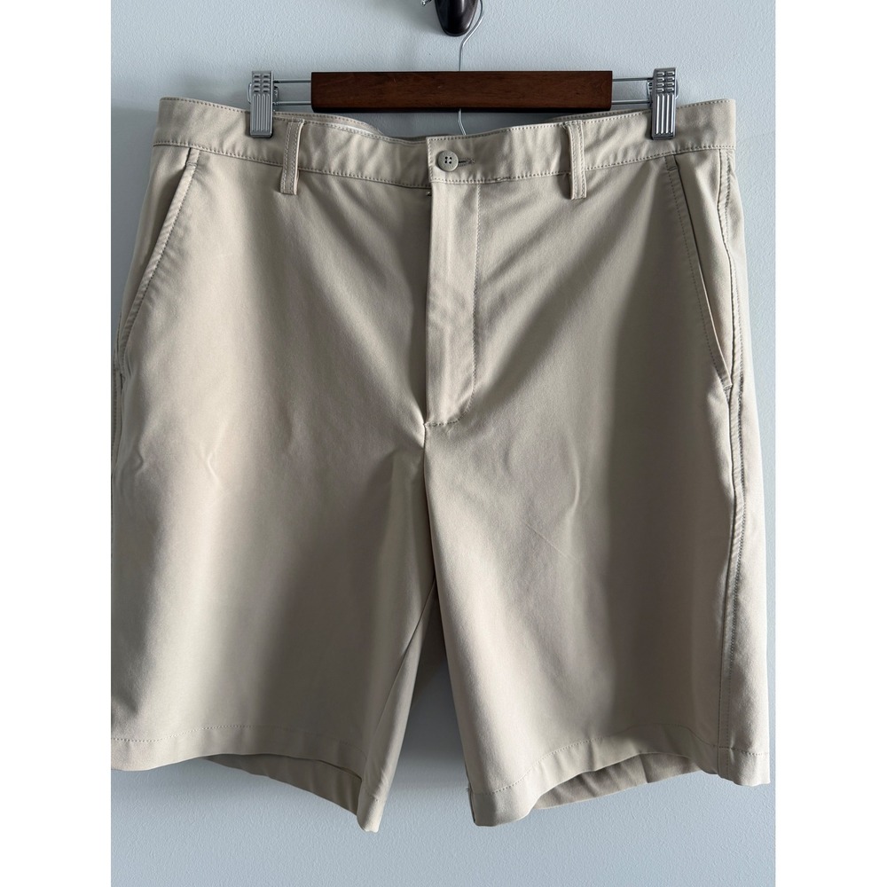 FootJoy Mens Khaki Tan Performance Golf Shorts Size 36 Stretch Lightweight FJ